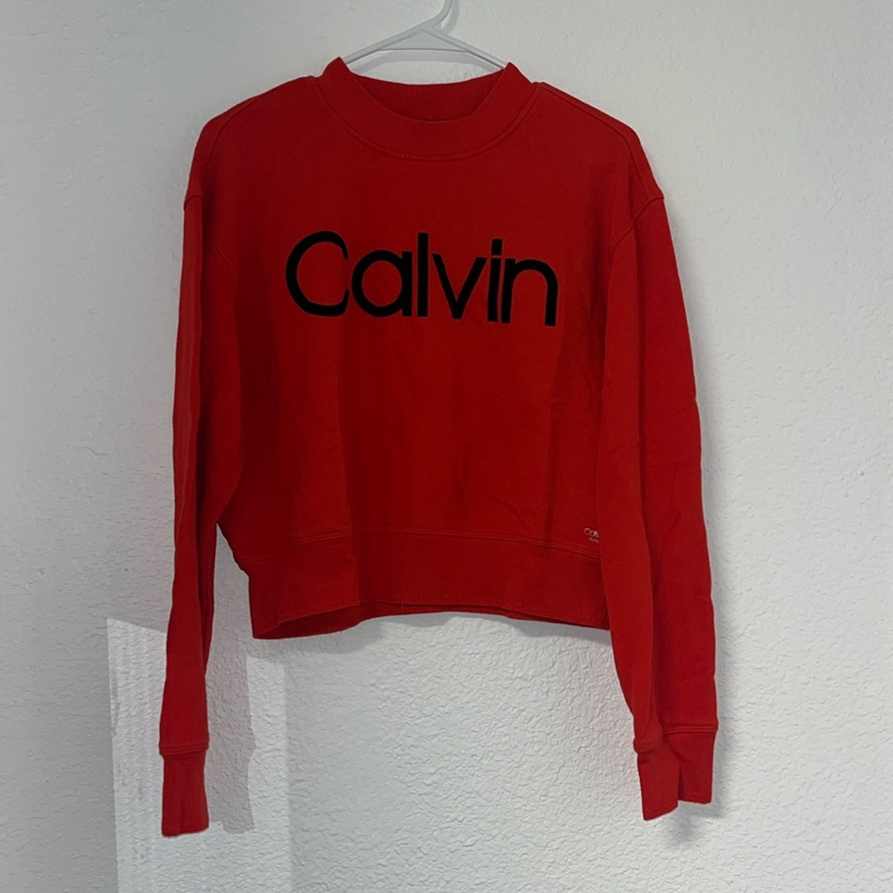 Red Calvin Klein sweater